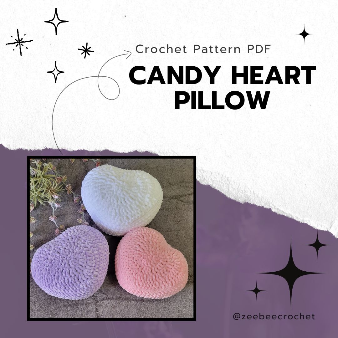 PDF Download: Candy Heart Pillow Pattern